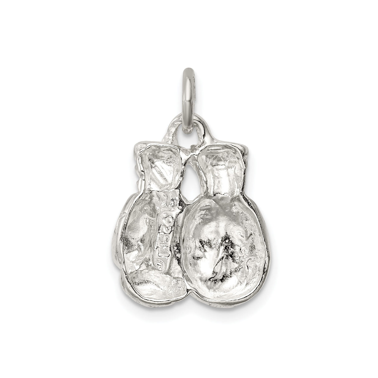 Sterling Silver Boxing Gloves Pendant with Realistic Design, Symbol of Strength and Resilience