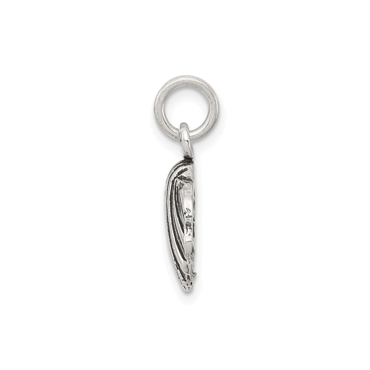 Sterling Silver Scallop Shell Pendant Charm, Camino de Santiago Faith Jewelry for Women