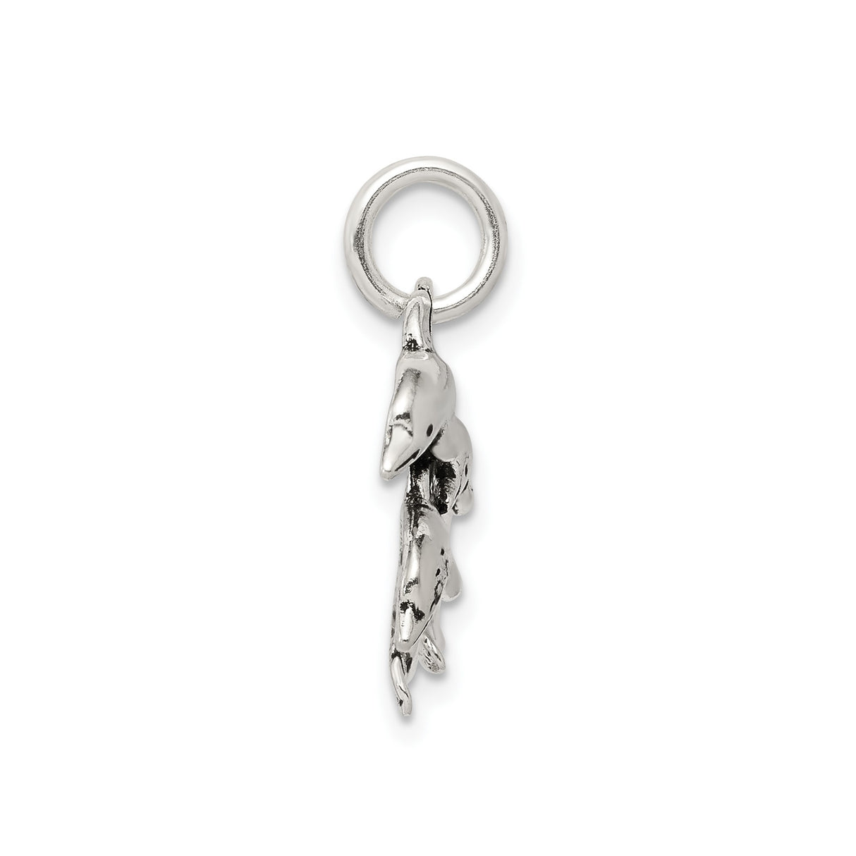 Sterling Silver Dolphin Pendant with Three Dolphins, Nautical Sea Life Theme