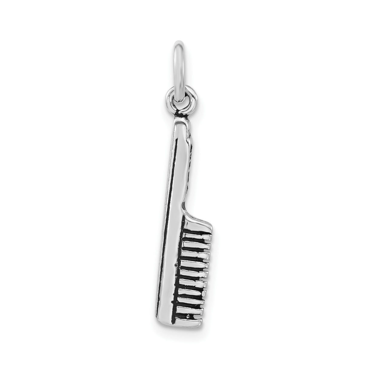 Sterling Silver Comb Pendant Charm, Miniature Hairdresser Tool Jewelry for Women or Unisex Wear