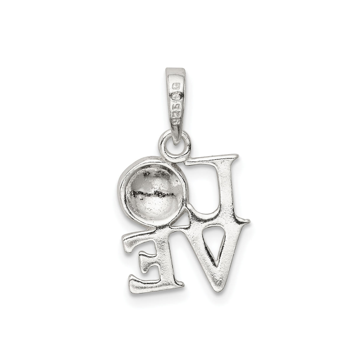Sterling Silver Soccer Pendant, Love Soccer Charm for Women or Unisex Sports Jewelry
