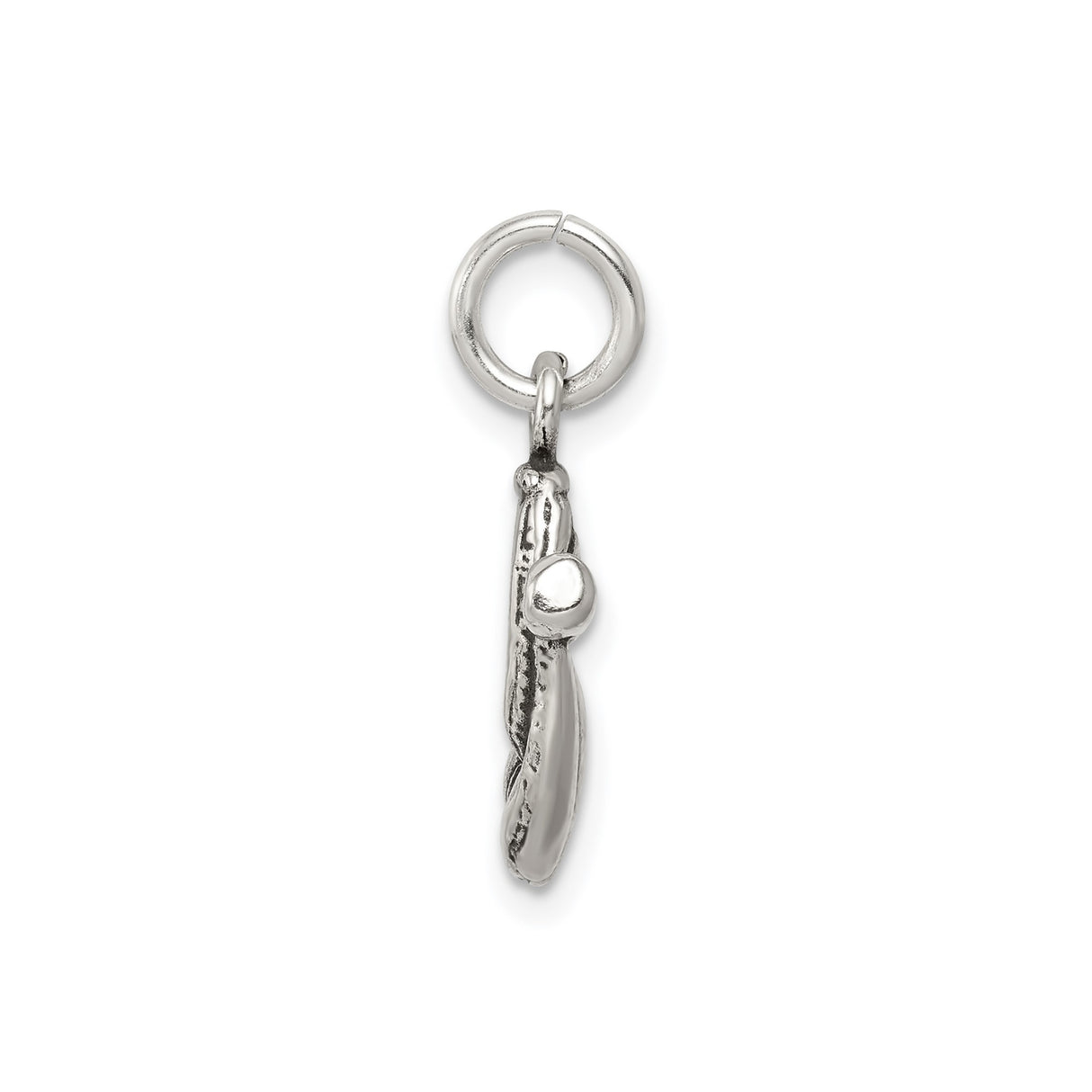 Sterling Silver Baseball Glove and Bat Pendant, Unisex Sports Charm for Fans and Athletes