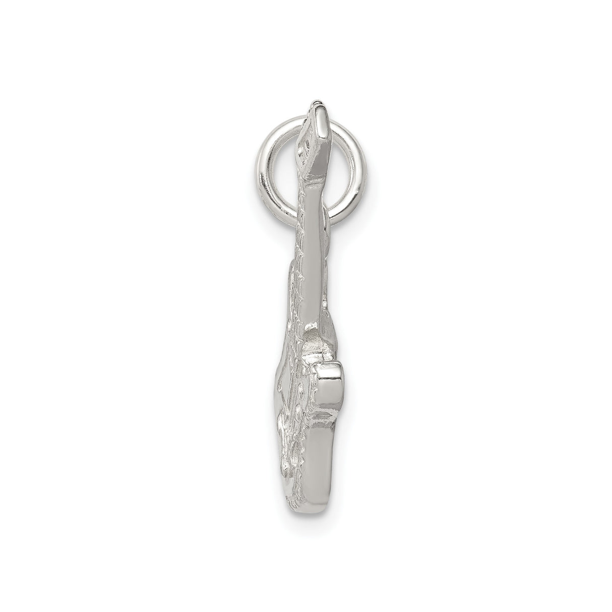 Sterling Silver Guitar Pendant, Detailed Electric Guitar Charm for Music Lovers and Rock Fans