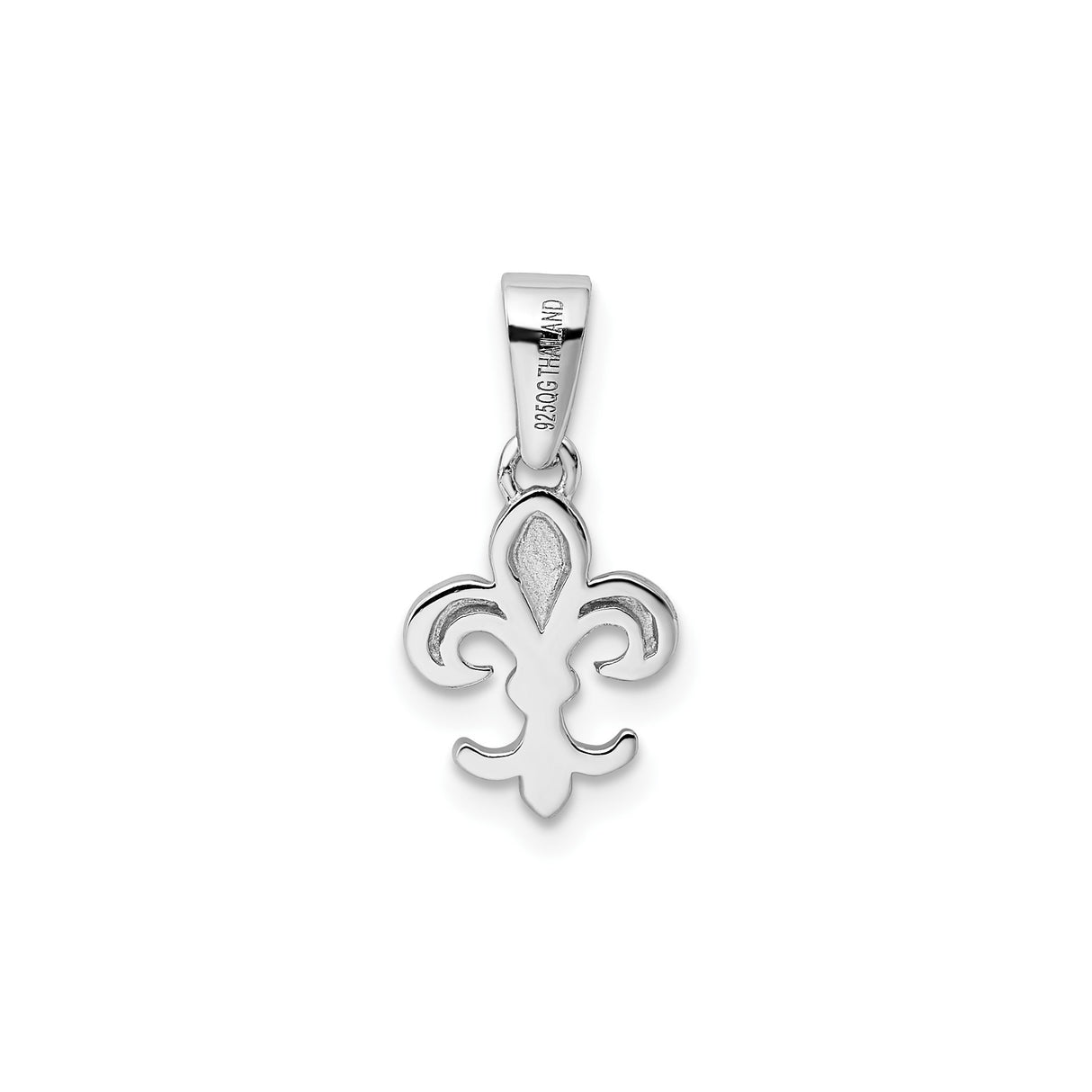Sterling Silver Fleur-de-Lis Pendant, French Royalty Symbol Jewelry for Women or Unisex