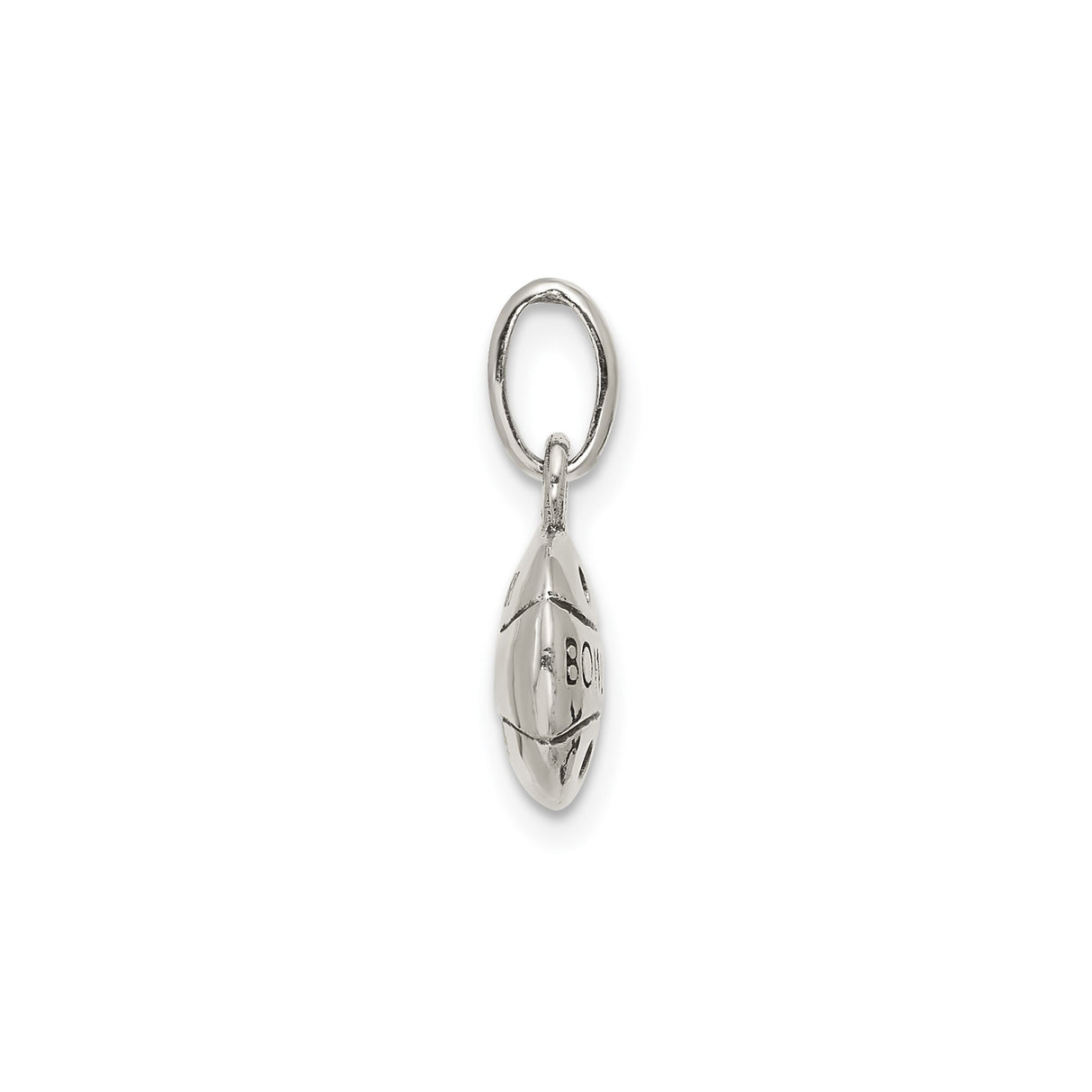 Sterling Silver Charm Pendant with Bowling Ball and Pin Design, Sports Jewelry for Bowlers