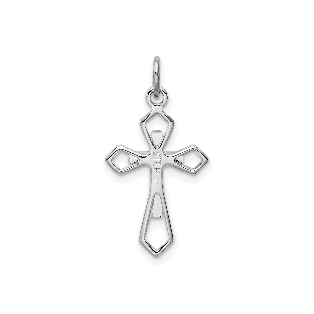 Sterling Silver Cross Pendant with Dual Tone Gold Vermeil, Modern Faith Design for Men and Women