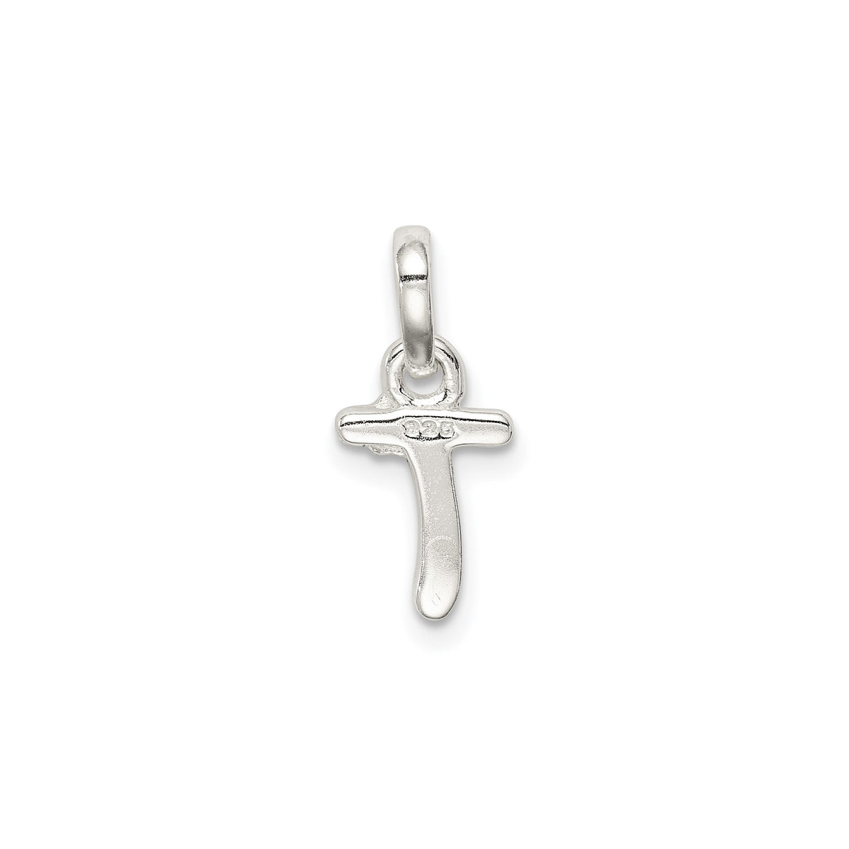Sterling Silver Cross Pendant with Pink Enamel Flower, Christian Jewelry for Girls or Women