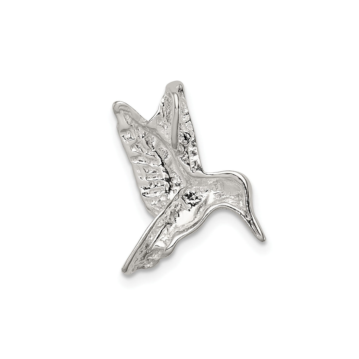 Sterling Silver Hummingbird Pendant with Detailed Bird Design, Nature-Inspired Jewelry for Women