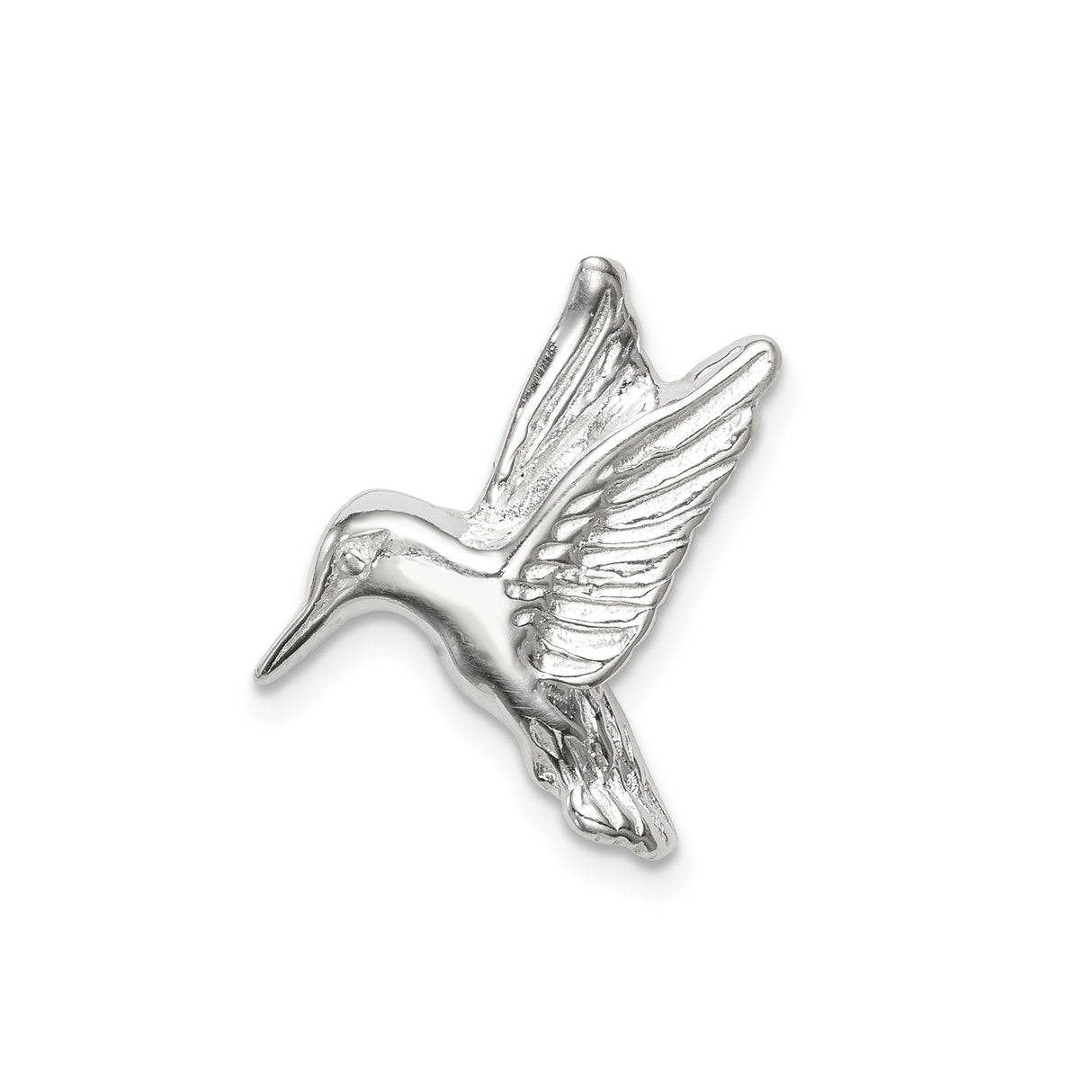 Sterling Silver Hummingbird Pendant with Detailed Bird Design, Nature-Inspired Jewelry for Women
