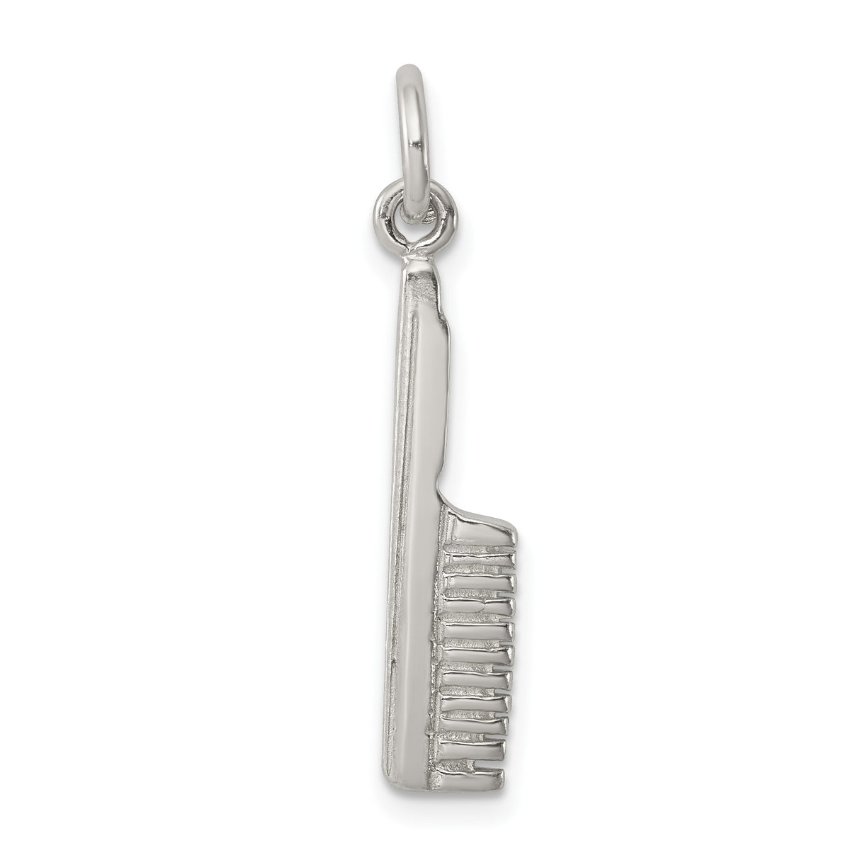 Sterling Silver Comb Pendant, Hair Comb Charm Symbolizing Beauty and Self-Care
