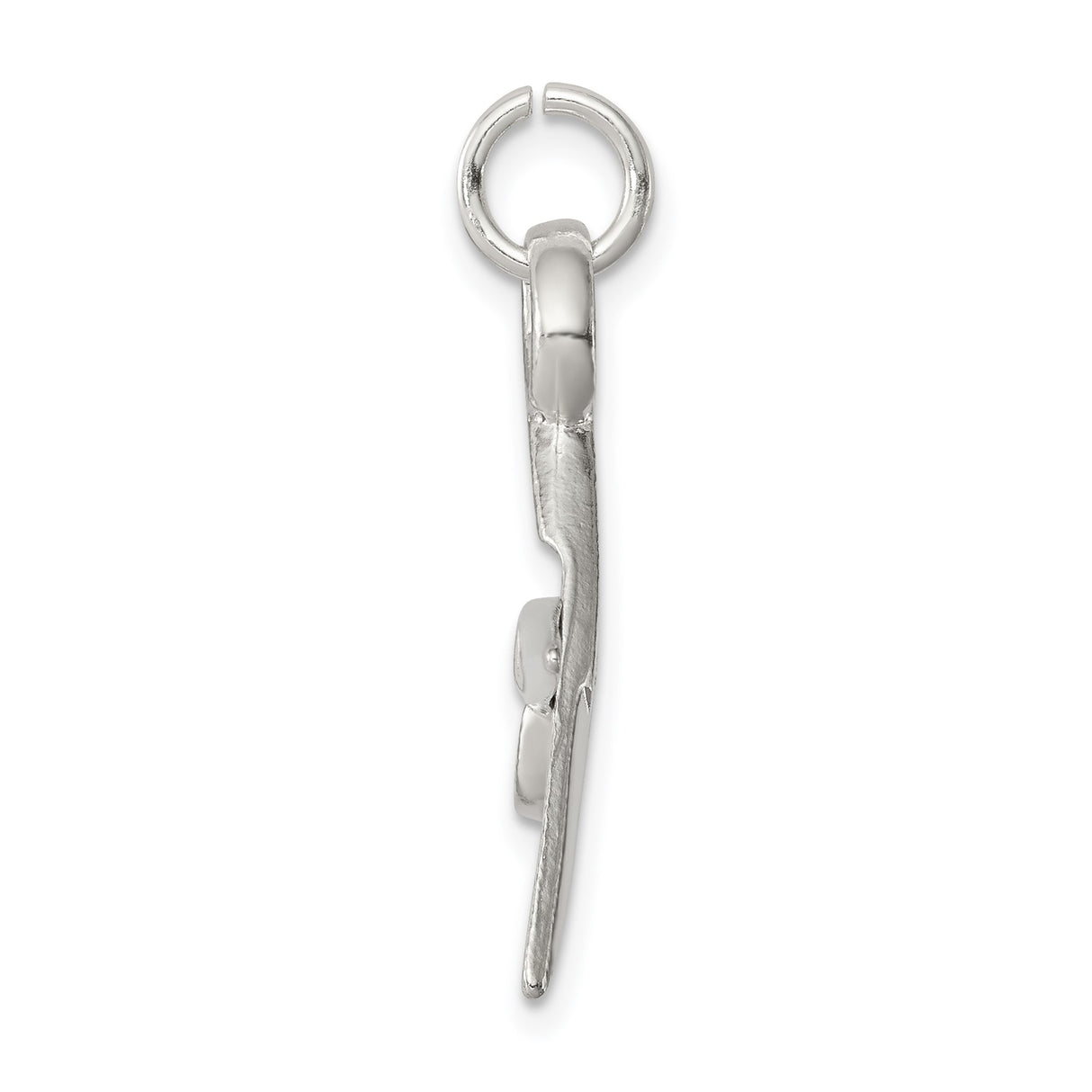 Sterling Silver Scissors Pendant Charm, Realistic Craftsmanship Symbol, Ideal for Hairstylists or Crafters