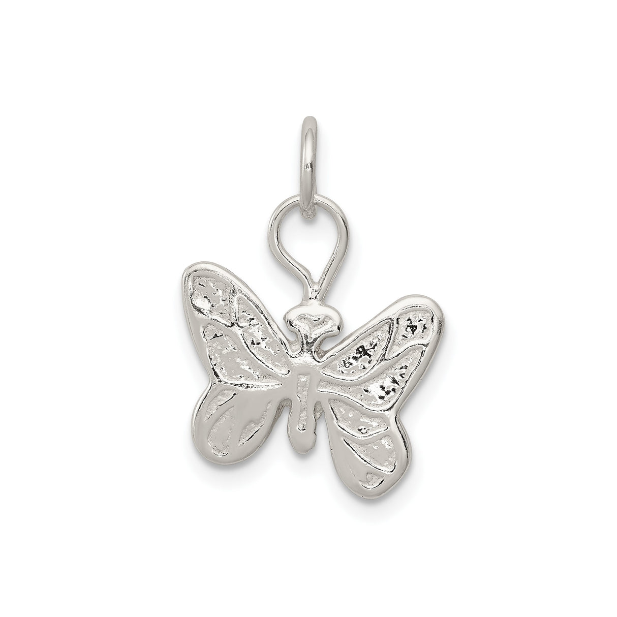 Sterling Silver Butterfly Pendant with Wings, Symbolic Nature Charm Representing Transformation