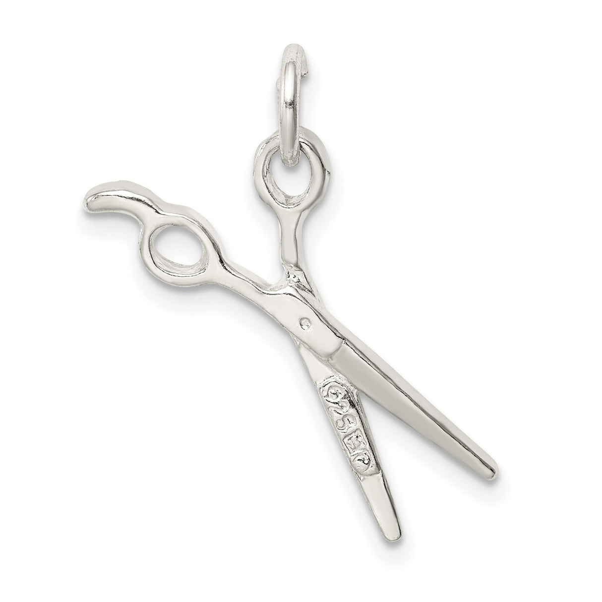 Scissors Charm Pendant in Real 925 Sterling Silver
