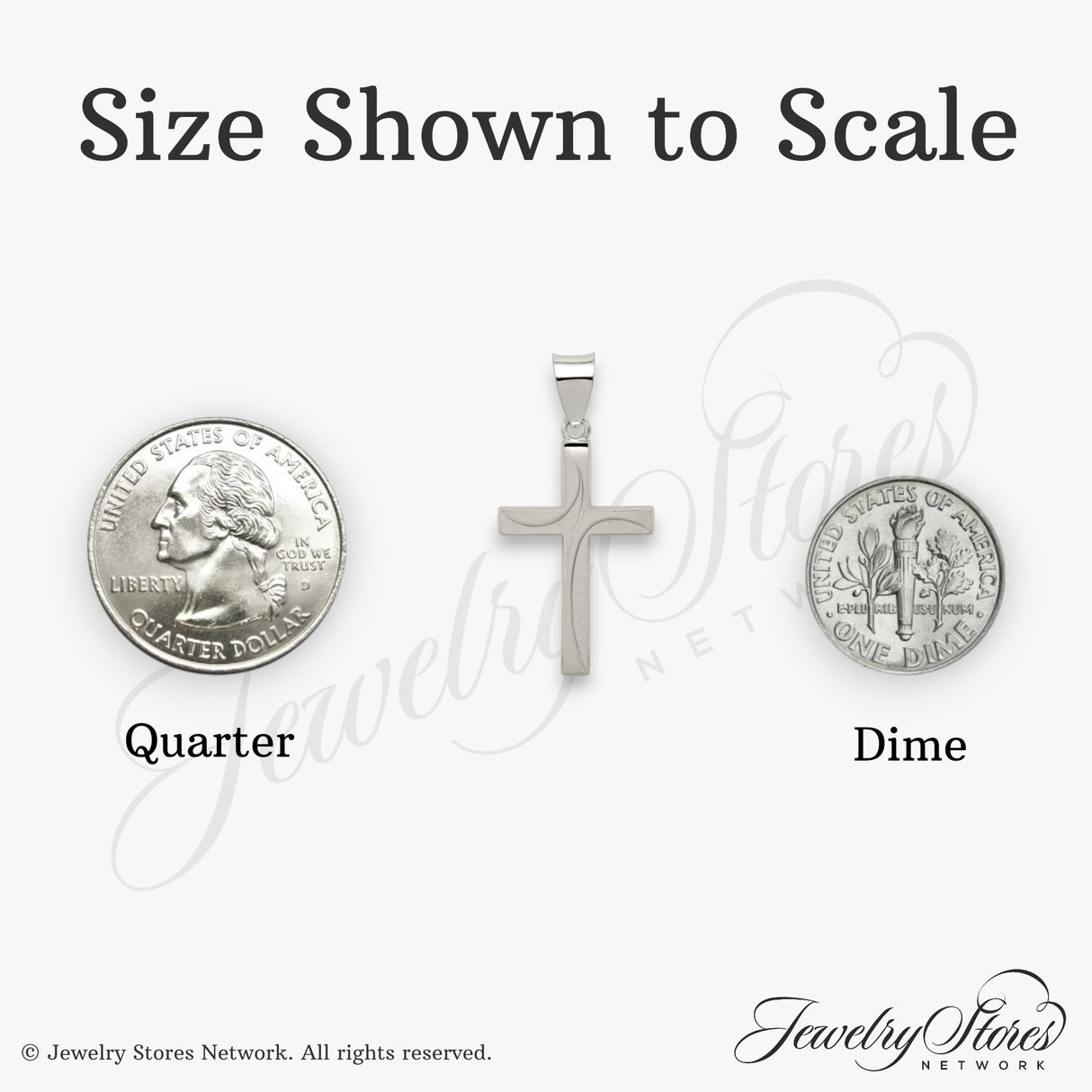 Sterling Silver Cross Pendant, Gold-Plated Brushed and Polished Finish, Modern Religious Style