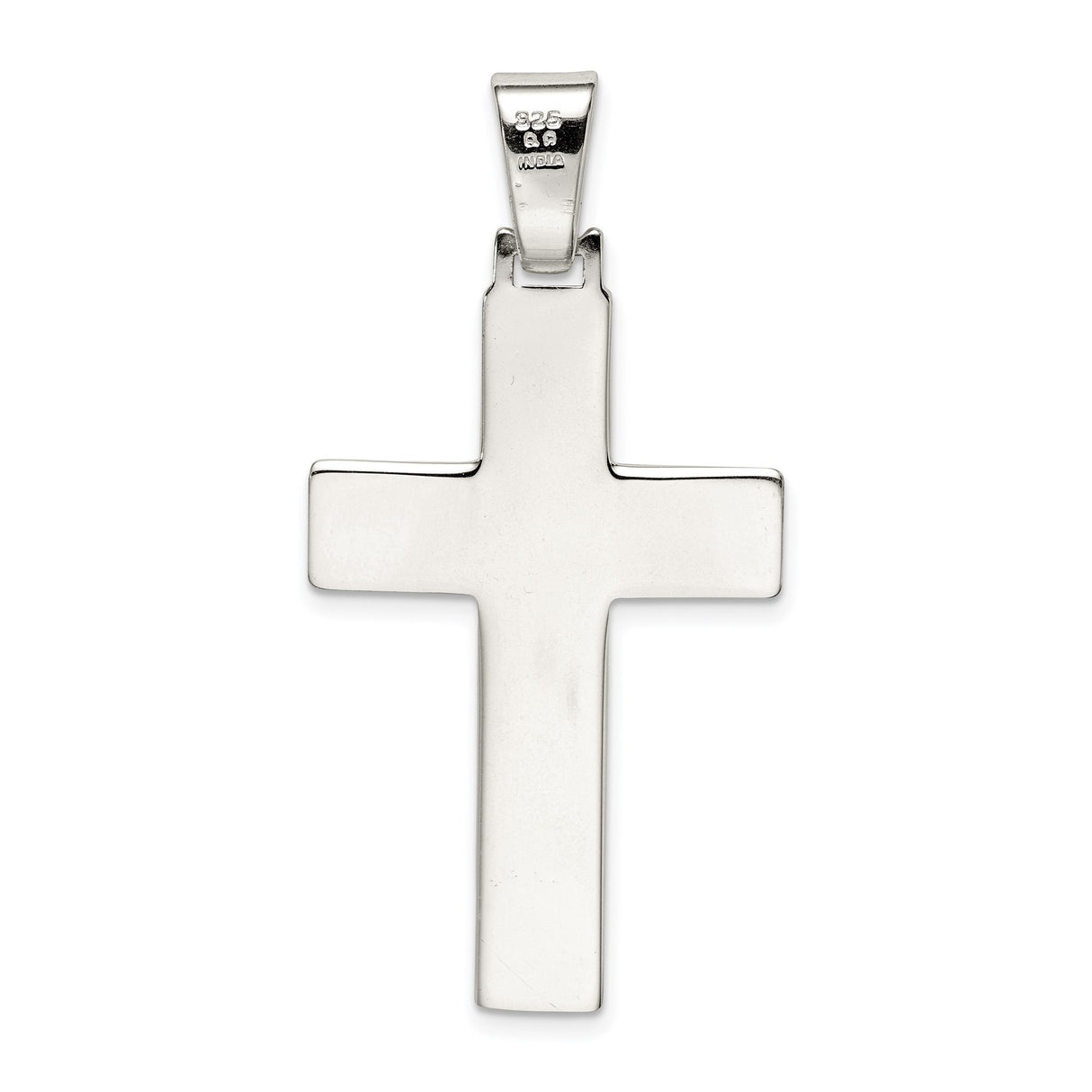 Sterling Silver Faith Pendant with Textured Cross, Unisex Spiritual Charm