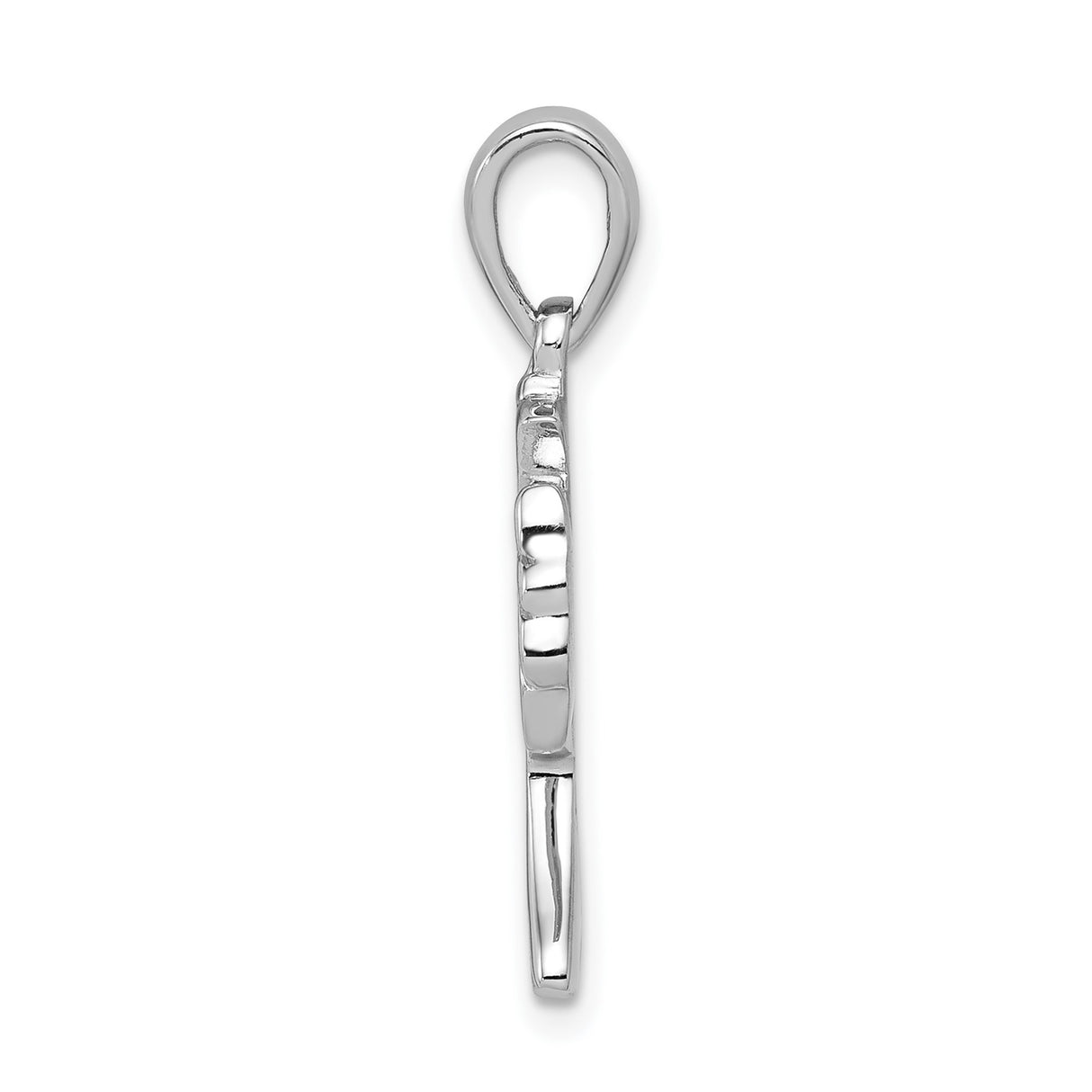 Sterling Silver Celtic Cross Pendant with Floral Charm Design for Men and Women