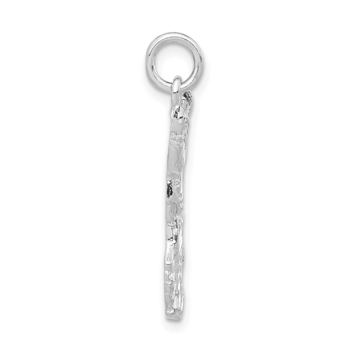 Sterling Silver Pendant with Robed Figure and Raised Arms, Christian Faith Symbol