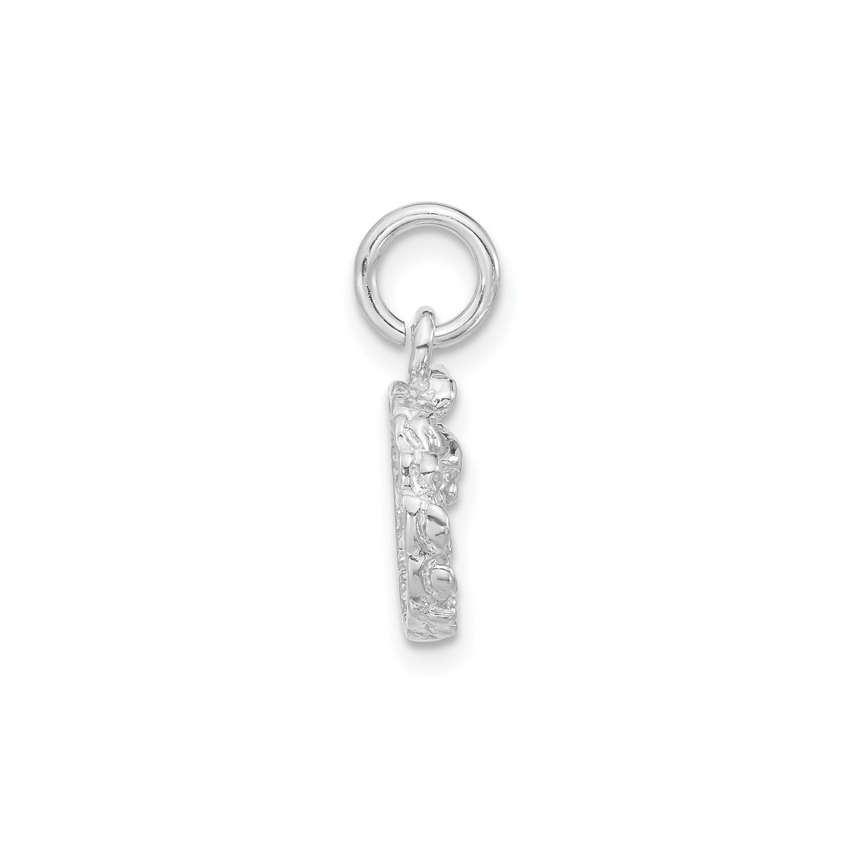 Sterling Silver Jesus Face Pendant with Crown of Thorns, Christian Faith Charm