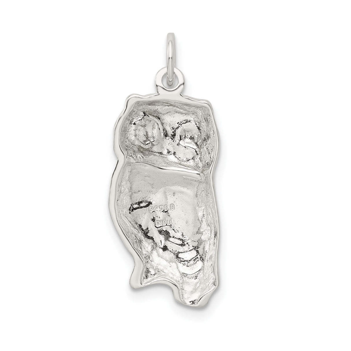 Sterling Silver Owl Pendant, Detailed Animal Totem Design Symbolizing Wisdom and Nature