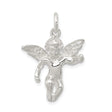 Sterling Silver Angel Pendant with 3D Winged Cherub, Religious Christian Jewelry for Women
