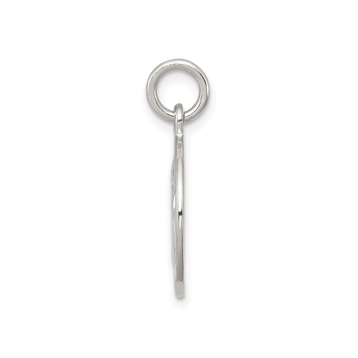 Sterling Silver Angel Pendant with Detailed Cherub Design, Religious Charm for Women