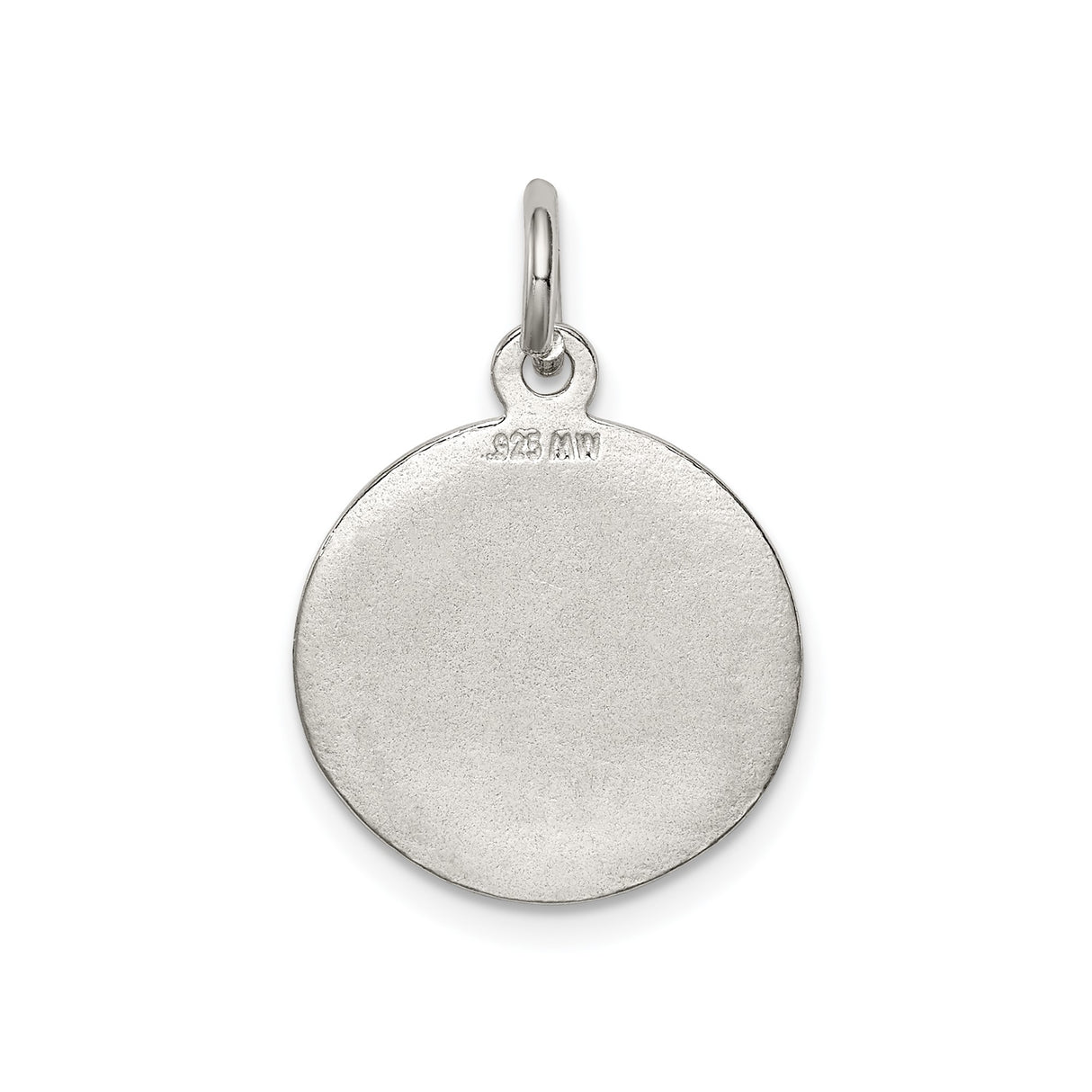 Sterling Silver Angel Pendant with Detailed Cherub Design, Religious Charm for Women