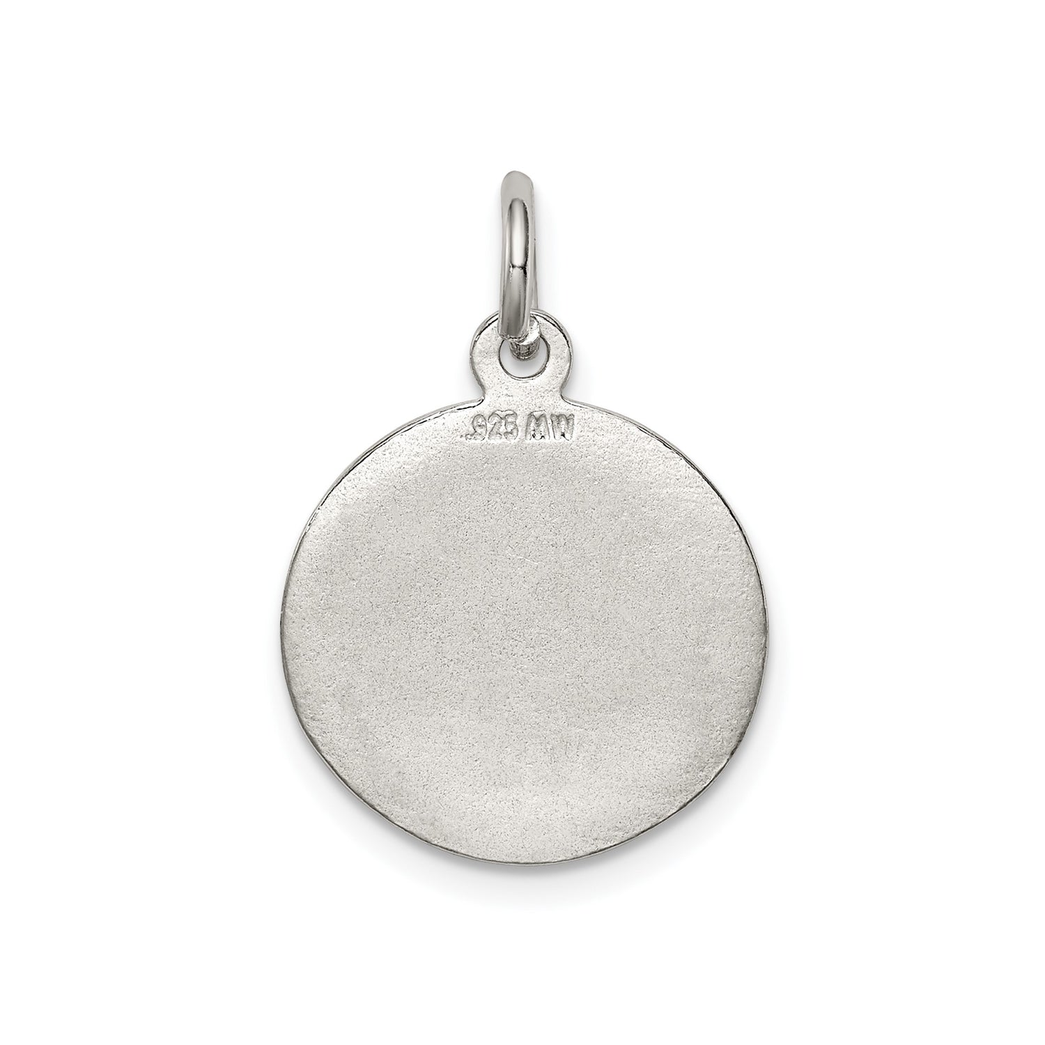 Sterling Silver Angel Pendant with Detailed Cherub Design, Religious Charm for Women