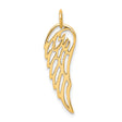 Polished Angel Wing Charm Pendant in Real 925 Sterling SIlver