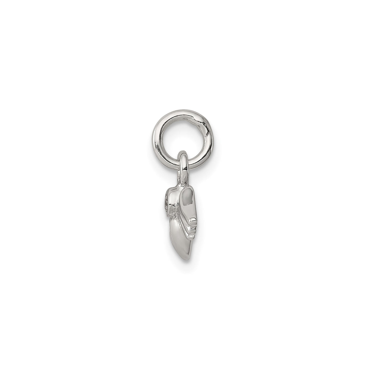 Sterling Silver Heart Pendant with Cubic Zirconia, Angel Wing Memorial Jewelry for Women