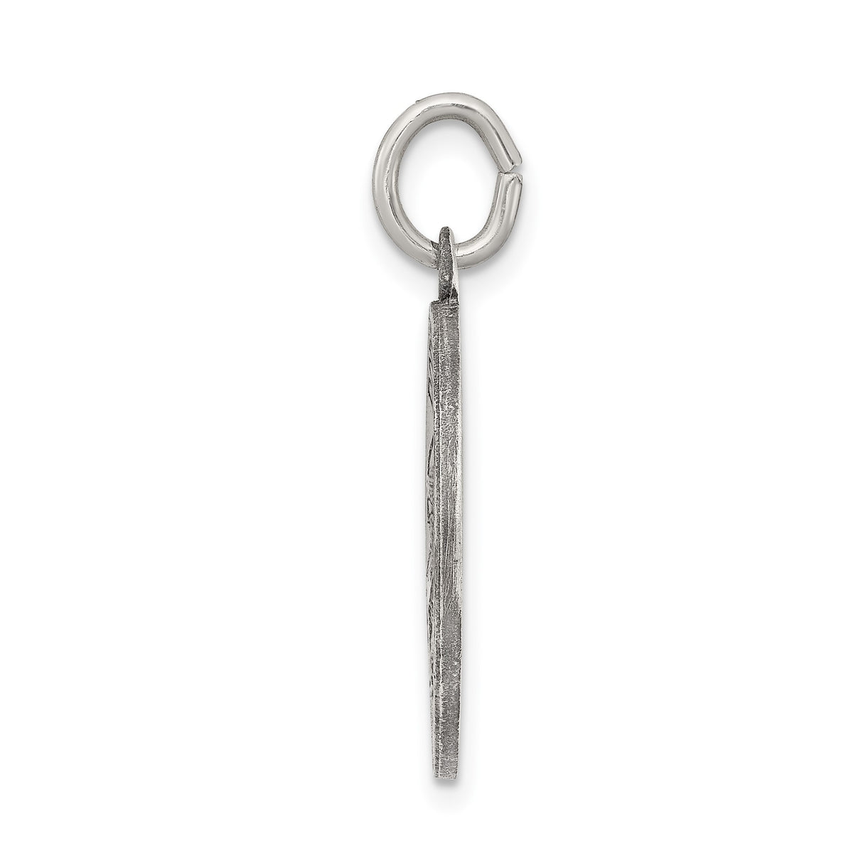 Sterling Silver Pope Francis Pendant with Raised Image and Pray for Us Medal