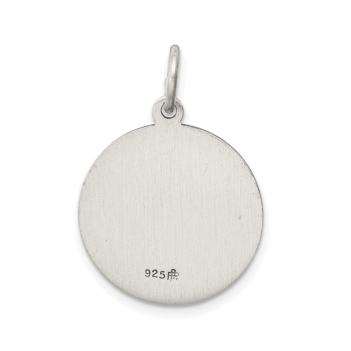 Sterling Silver Pope Francis Pendant with Raised Image and Pray for Us Medal