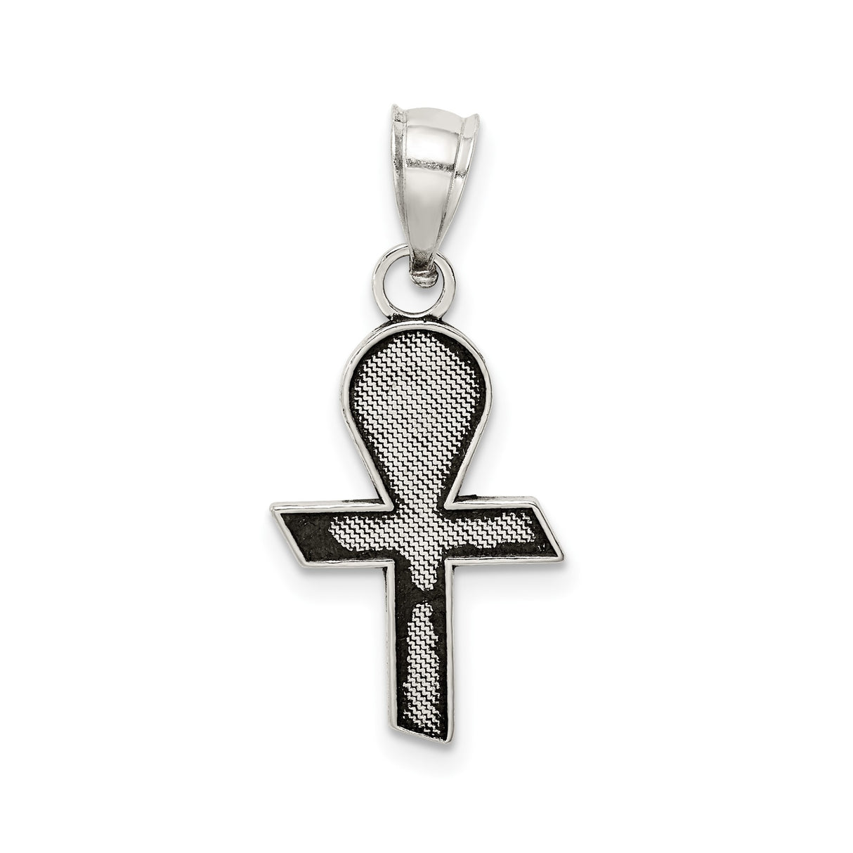 Sterling Silver Cross Pendant with Dove and Mi Primera Comunion Inscription