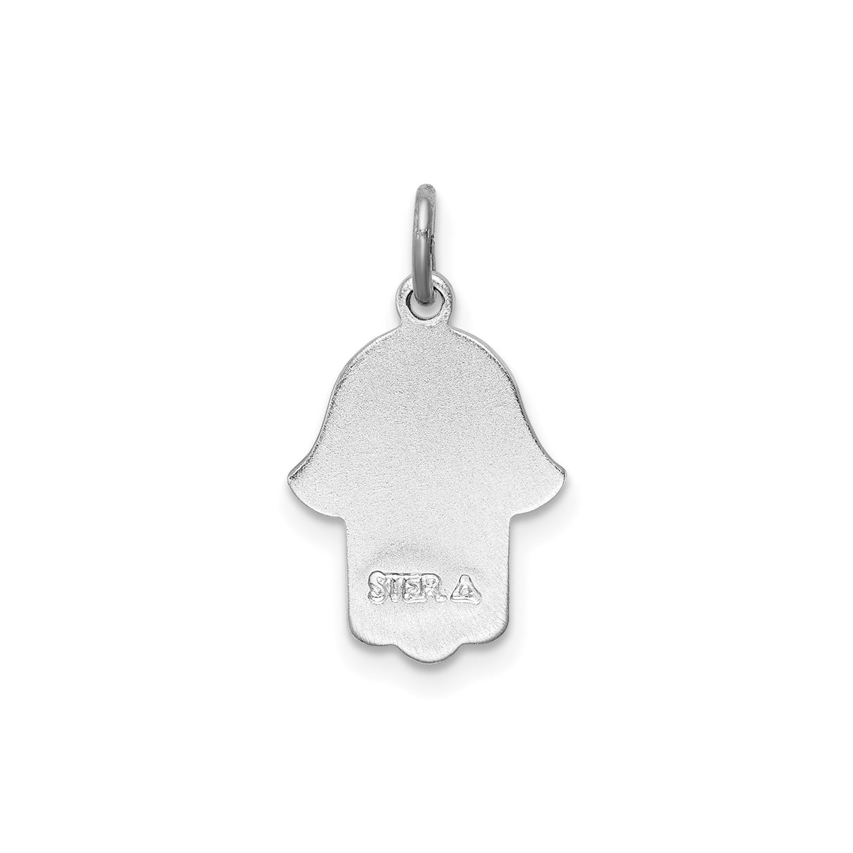 Sterling Silver Hamsa Hand Pendant with Eye of Providence, Evil Eye Amulet Charm