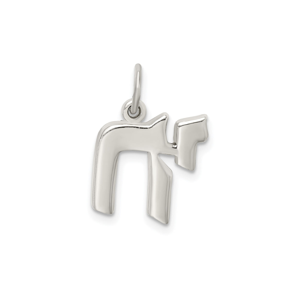 Sterling Silver Chai Pendant with Hebrew Life Symbol, Spiritual Jewish Jewelry