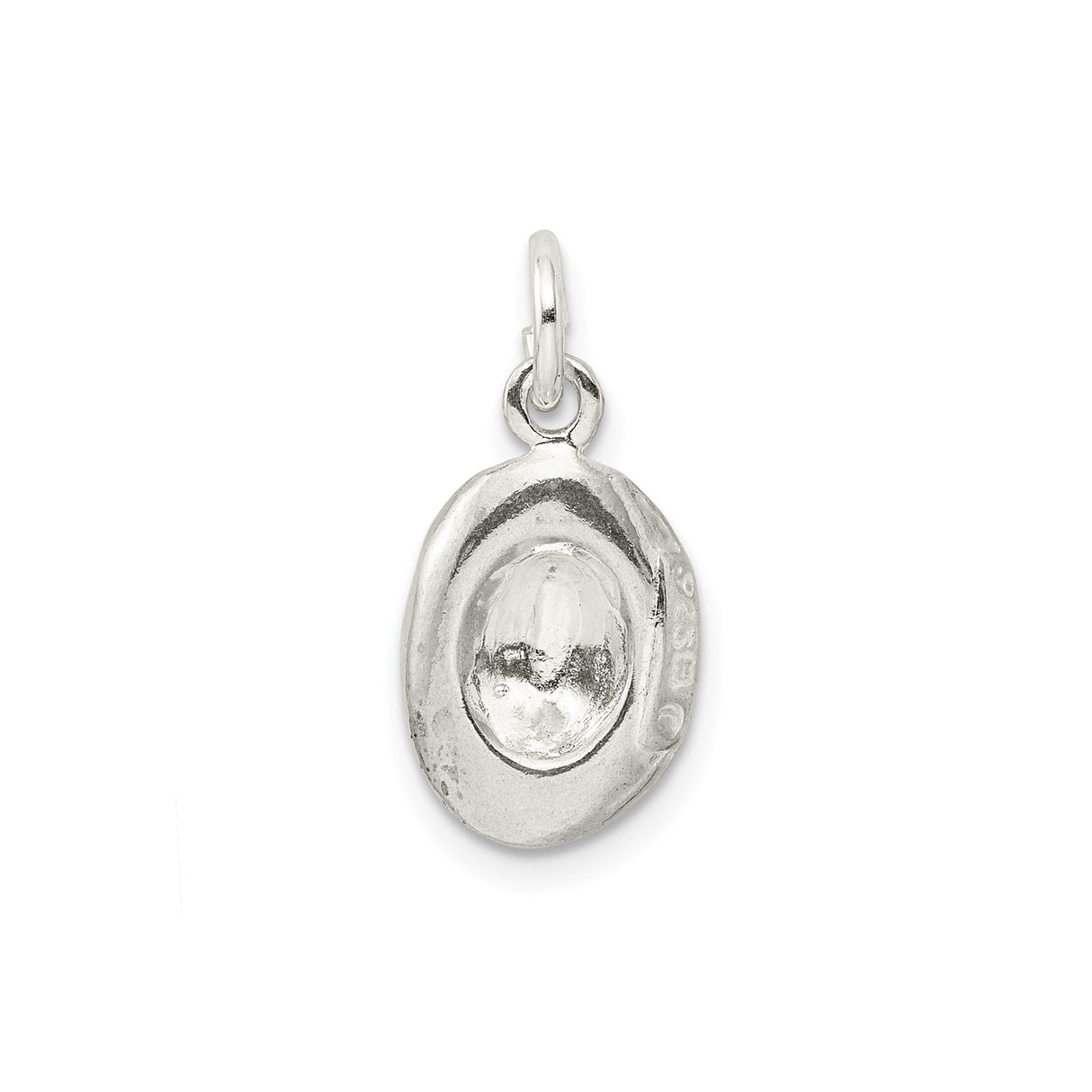 Sterling Silver Oval Guadalupe Pendant with Raised Virgin Mary, Catholic Religious Medal for Women