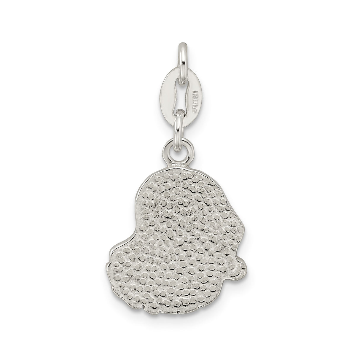 Sterling Silver Santa Claus Charm with Colorful Enamel, Christmas Holiday Theme