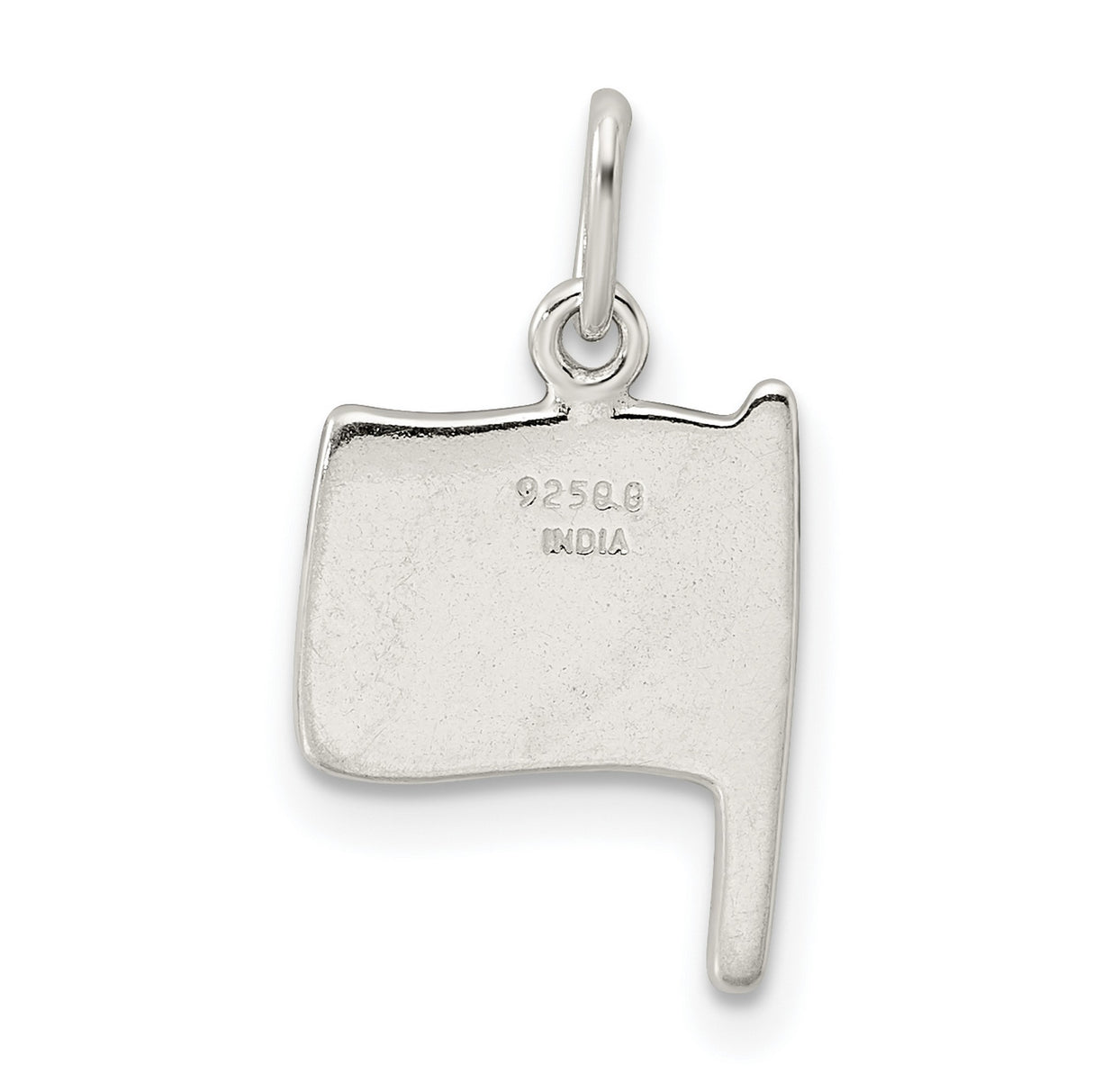 Sterling Silver American Flag Pendant with Red White Blue Enamel, Patriotic Charm