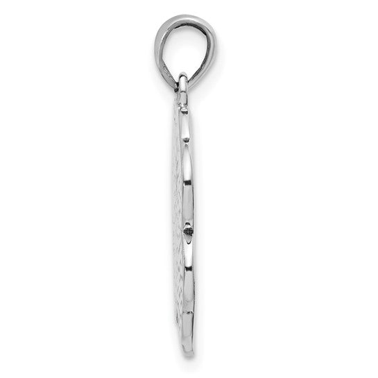 Sterling Silver Pendant with Four-Leaf Clover, Horseshoe, Evil Eye, Number Seven, Elephant Symbols