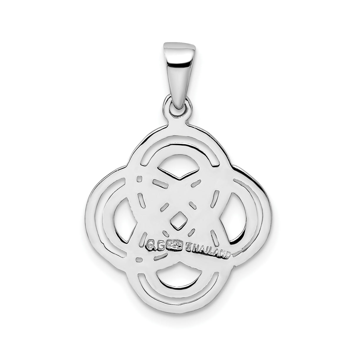 Sterling Silver Celtic Knot Pendant, Interwoven Eternal Unity Symbol, Irish Heritage Jewelry