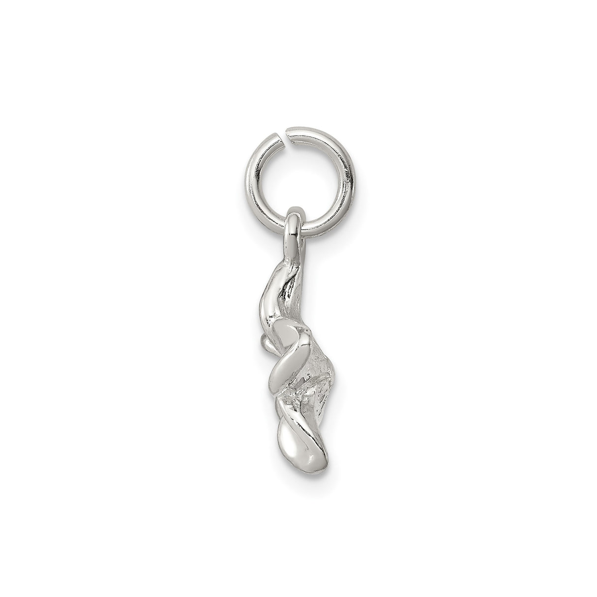 Sterling Silver Flower Pendant with Five-Petal Floral Design, Botanical Jewelry for Women