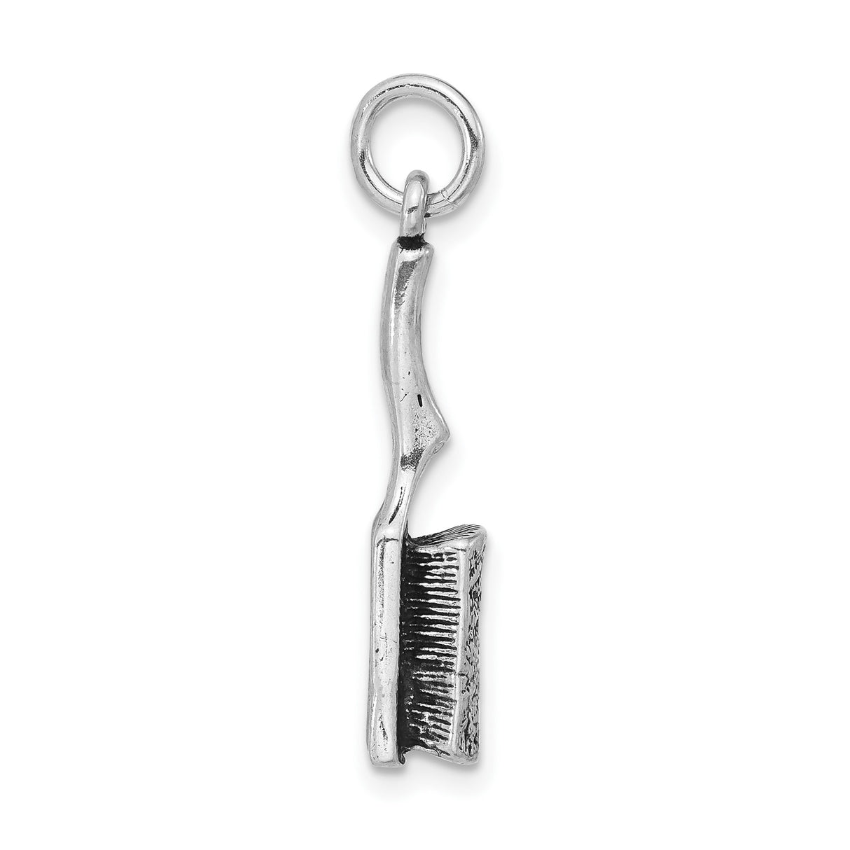 Sterling Silver Paintbrush Pendant Charm with Artistic Brush Design for Women or Unisex