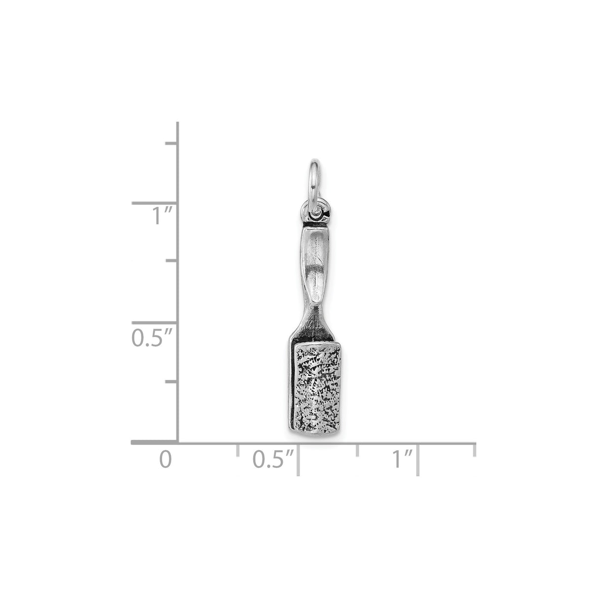 Sterling Silver Paintbrush Pendant Charm with Artistic Brush Design for Women or Unisex