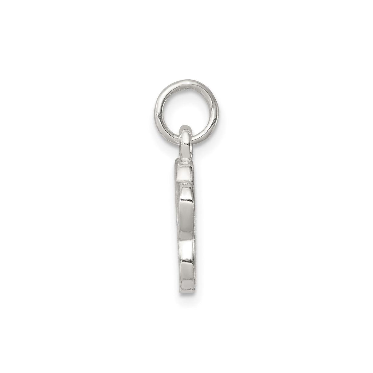 Sterling Silver Paw Print Charm Pendant with Raised Detail, Animal Theme Jewelry for Dog or Cat Lovers