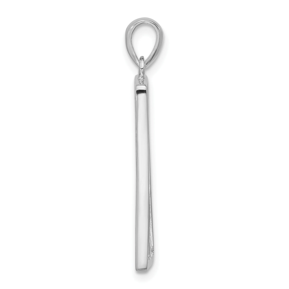 Sterling Silver Floral Pendant with Open-Frame Rectangle and Nature-Inspired Blooming Flowers