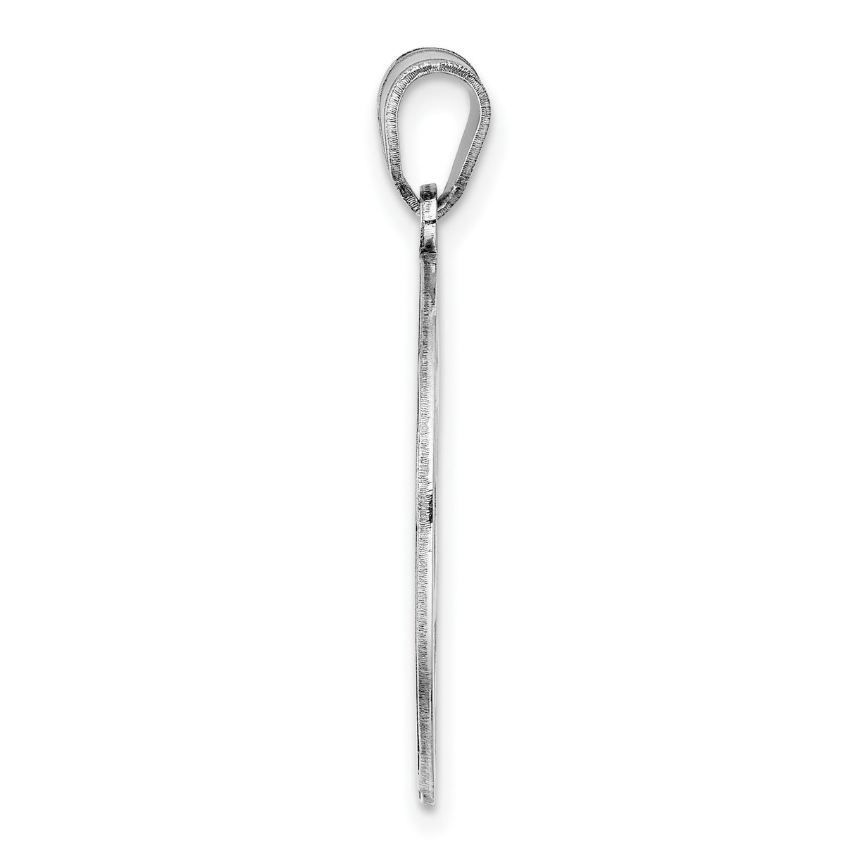 Sterling Silver Monogram Pendant with Script Initial in Round Frame, Personalized Charm Jewelry