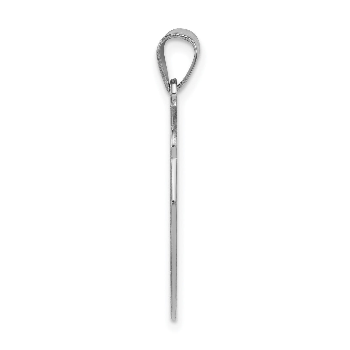 Sterling Silver Letter N Pendant with Circular Filigree Design, Script Monogram Charm for Women
