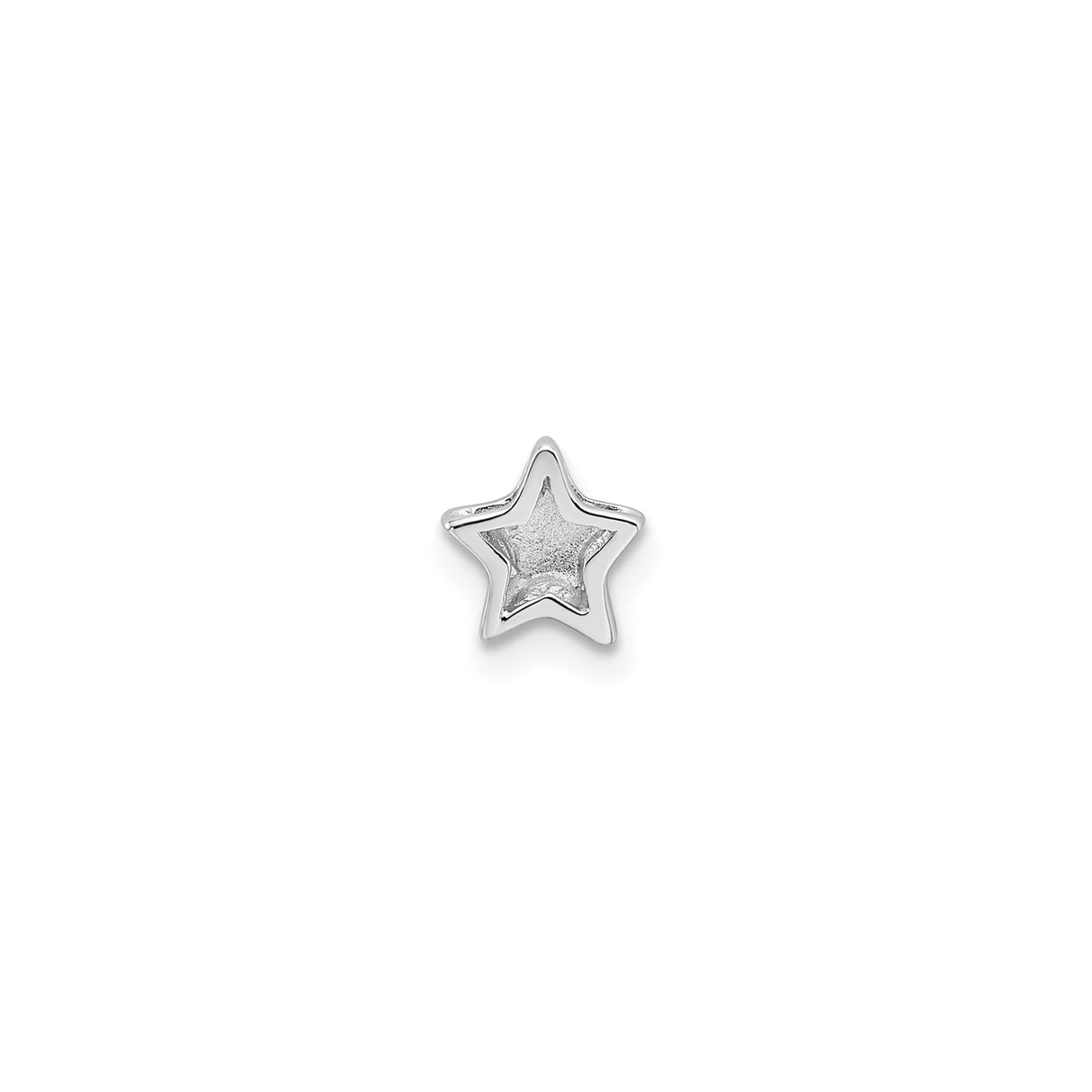 Sterling Silver Star Charm Pendant, Minimalist Five Point Celestial Symbol for Women or Unisex