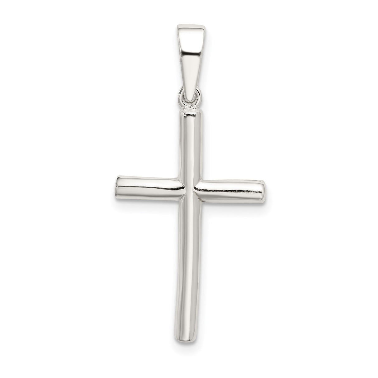 Sterling Silver Cross Pendant, Minimalist Spiritual Charm for Men and Women
