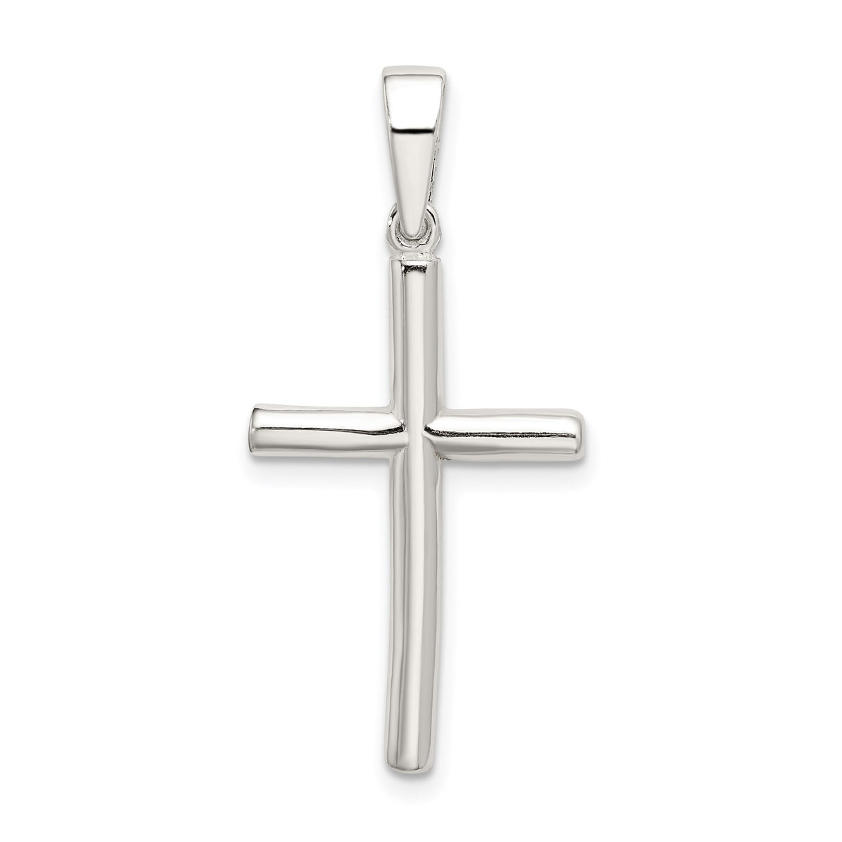 Sterling Silver Cross Pendant, Minimalist Spiritual Charm for Men and Women