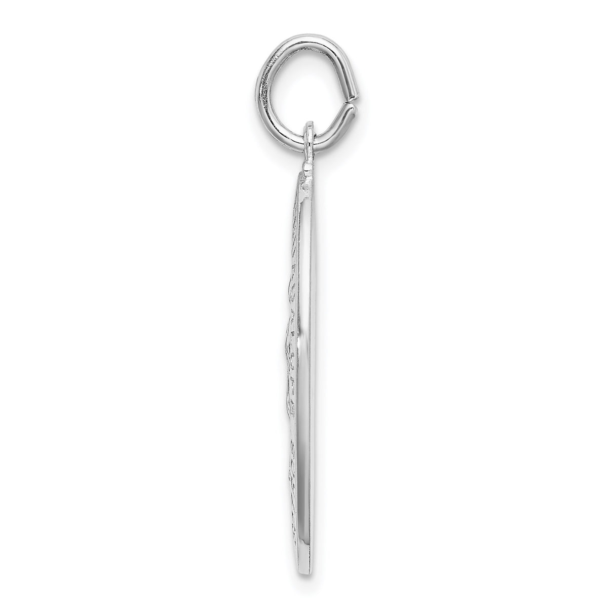 Sterling Silver Oval Pendant Featuring Our Lady of Guadalupe with Spanish Inscription